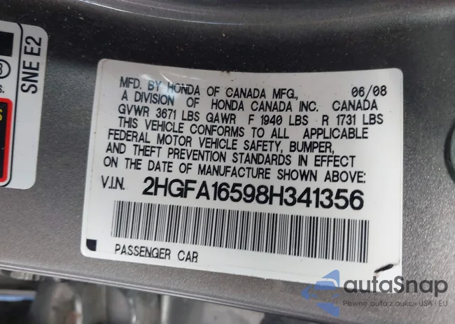 2HGFA16598H341356: 44373965