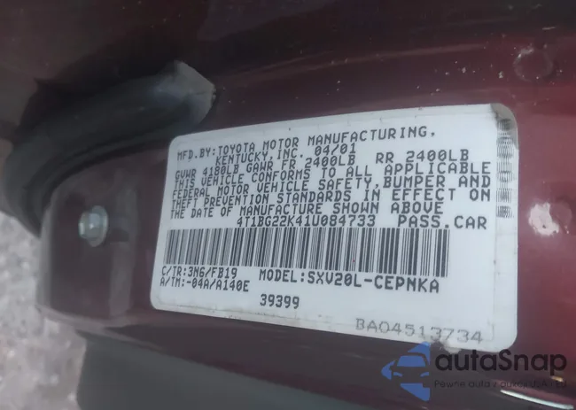 4T1BG22K41U084733: 44374167