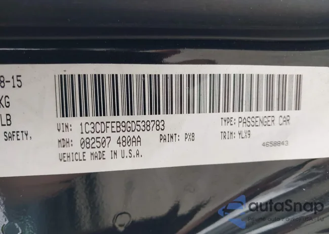 1C3CDFEB9GD538783: 44374340