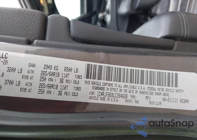 1C4RJFBG9LC264628: 44373540