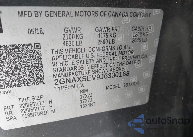 2GNAXSEV9J6330168: 44373577