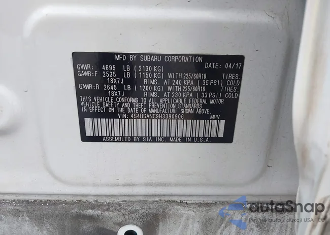 4S4BSANC9H3390906: 44373583