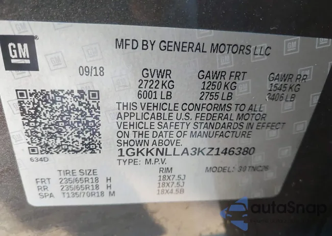 1GKKNLLA3KZ146380: 44373684