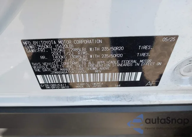 JTMABABA1SA106836: 44373891