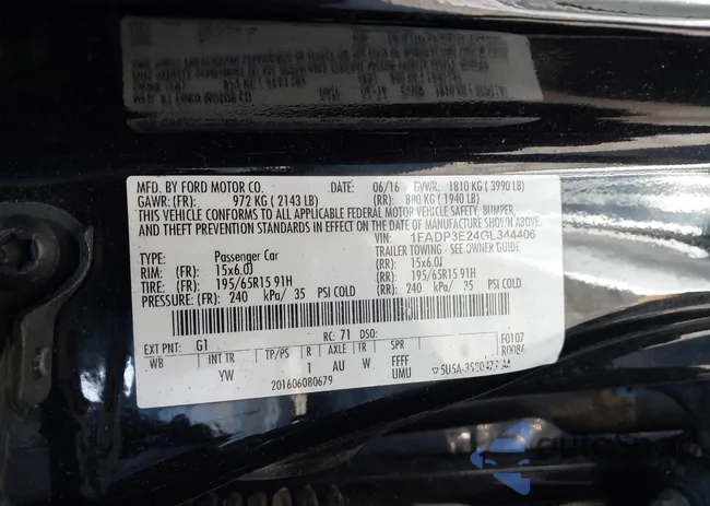 1FADP3E24GL344406: 44373899