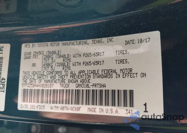 5TFDZ5BN4HX028187: 44373909