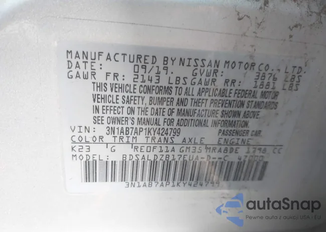 3N1AB7AP1KY424799: 44373910