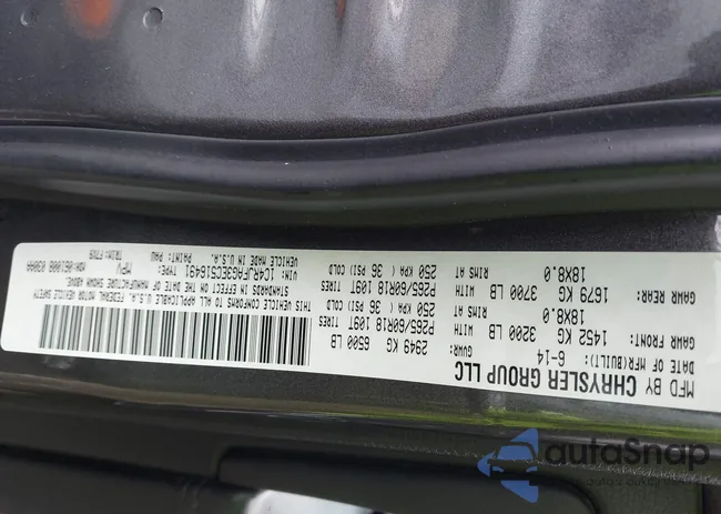 1C4RJFAG3EC516491: 44373911