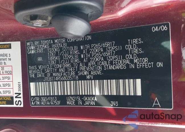 JTEBT14R568035718: 44375032