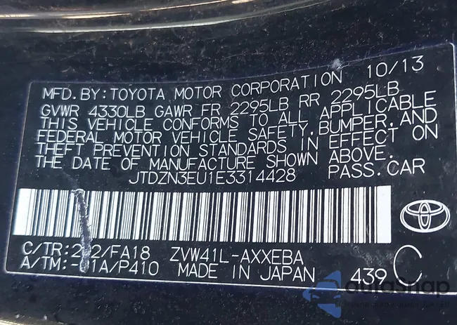 JTDZN3EU1E3314428: 44375038