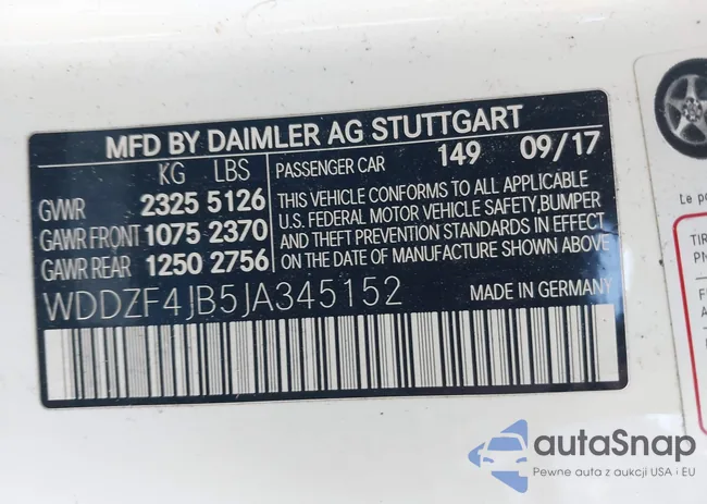 WDDZF4JB5JA345152: 44375045