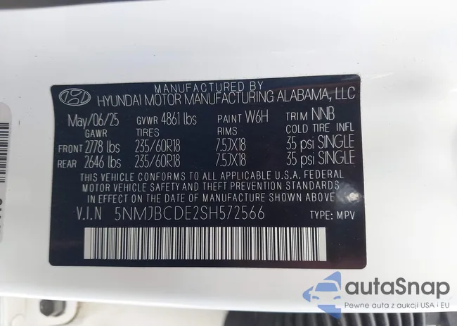 5NMJBCDE2SH572566: 44375127