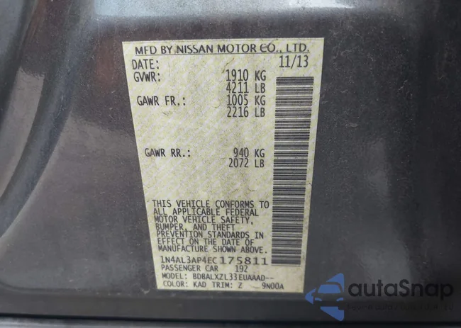 1N4AL3AP4EC175811: 44375318