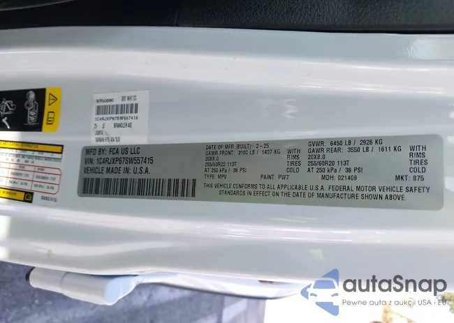 1C4RJXP67SW557415: 44375370