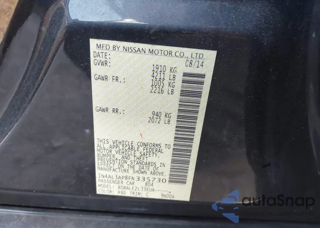 1N4AL3AP8FN335730: 44374685