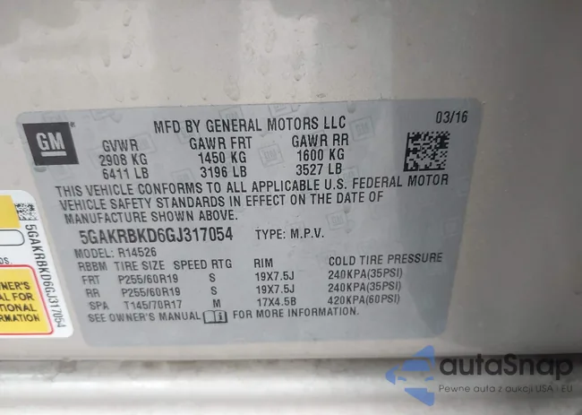 5GAKRBKD6GJ317054: 44374736