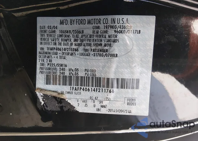 1FAFP40614F211766: 44376033