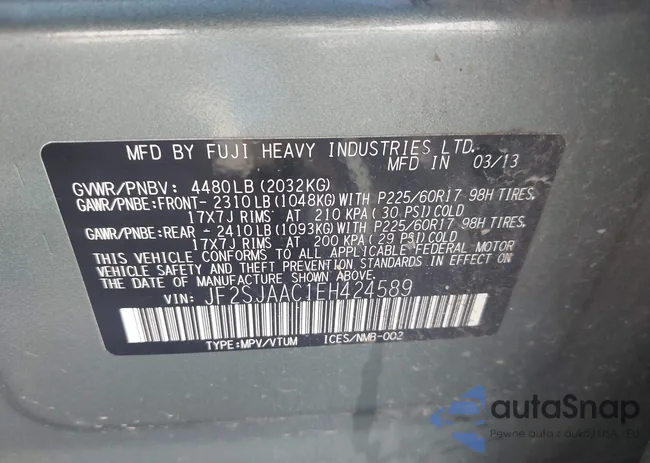 JF2SJAAC1EH424589: 44376308