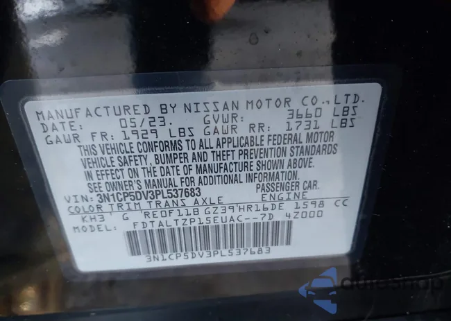 3N1CP5DV3PL537683: 44376310