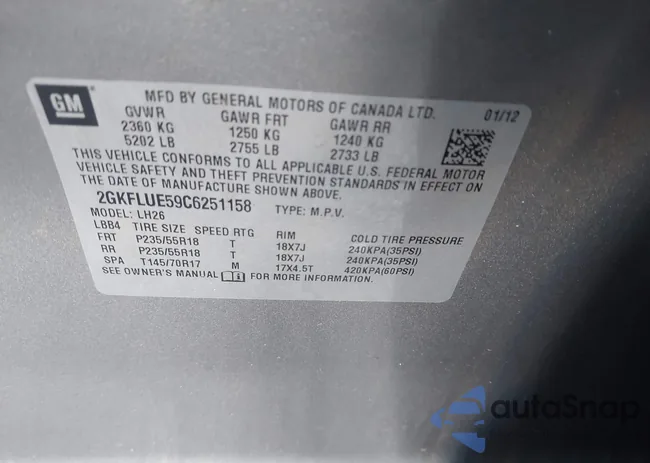 2GKFLUE59C6251158: 44376350