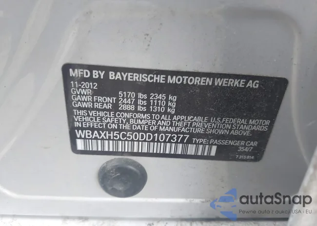 WBAXH5C50DD107377: 44375551