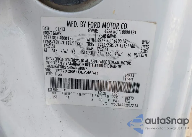 1FT7X2B61DEA46341: 44375791