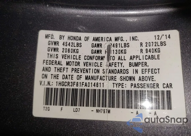 1HGCR3F81FA014611: 44376960