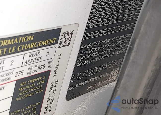 SALYT2EX6PA357675: 44377122