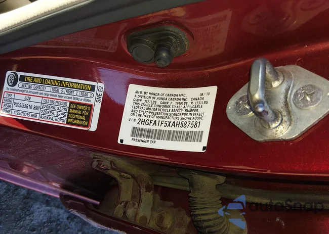 2HGFA1F5XAH587581: 44377183