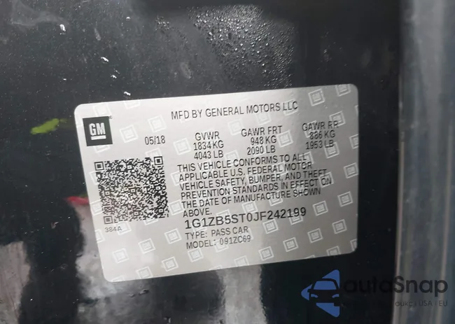 1G1ZB5ST0JF242199: 44377190