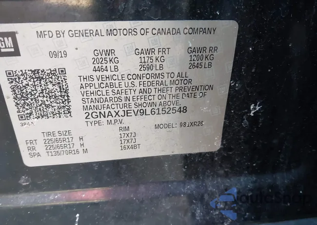 2GNAXJEV9L6152548: 44377197