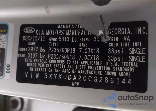 5XYKUDA20CG286144: 44377286