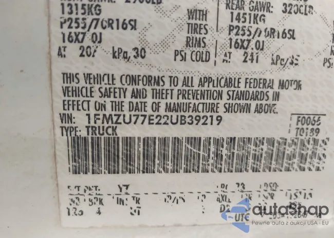 1FMZU77E22UB39219: 44377316