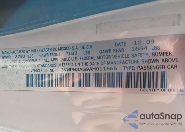 3VWPW3AG9AM011665: 44377359