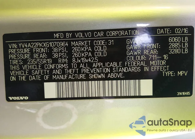 YV4A22PKXG1070964: 44377379