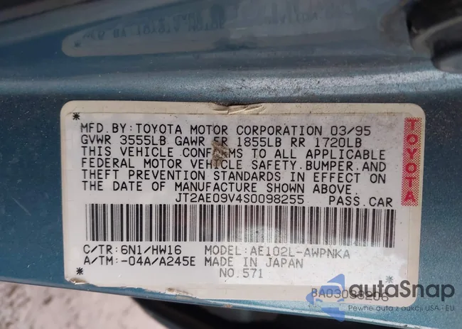 JT2AE09V4S0098255: 44377392