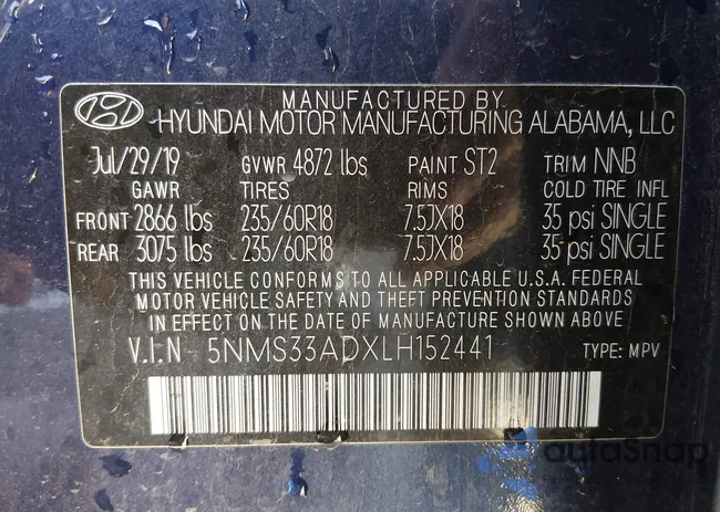 5NMS33ADXLH152441: 44377414