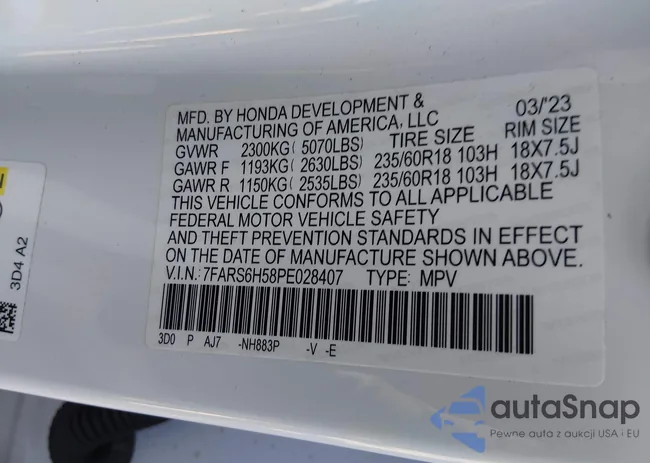 7FARS6H58PE028407: 44376561