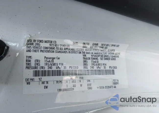 1FADP3E28EL124506: 44377977