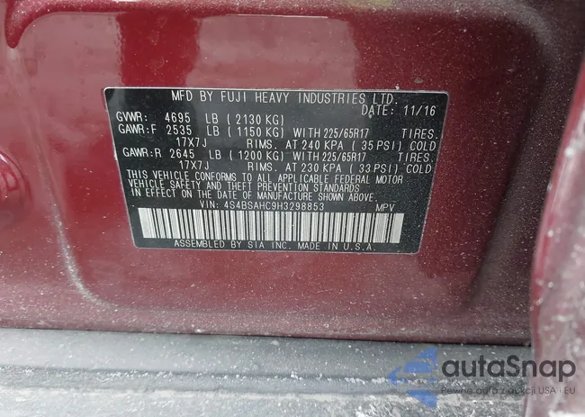 4S4BSAHC9H3298853: 44378086