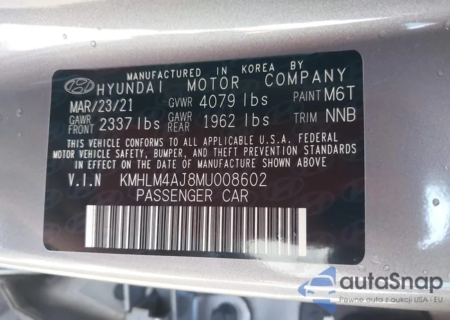 KMHLM4AJ8MU008602: 44378347