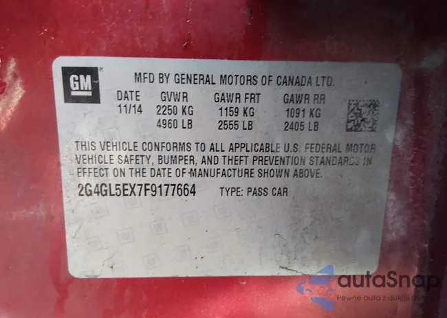 2G4GL5EX7F9177664: 44378393