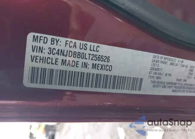 3C4NJDBB0LT256526: 44378455