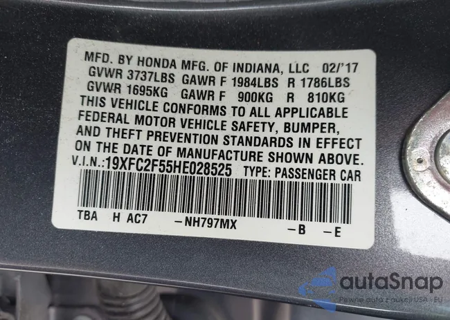 19XFC2F55HE028525: 44377508