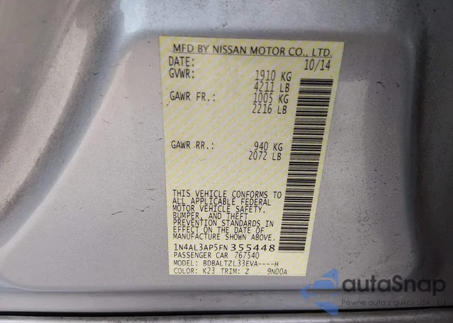 1N4AL3AP5FN355448: 44377629