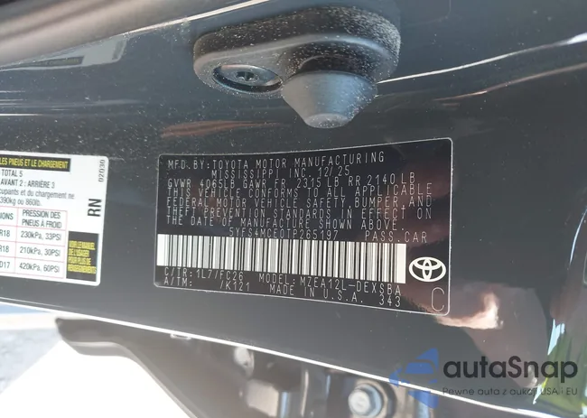 5YFS4MCE0TP265197: 44377637