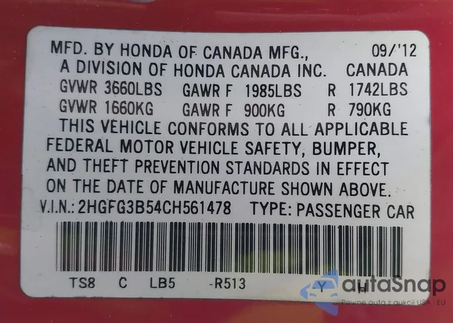 2HGFG3B54CH561478: 44377658