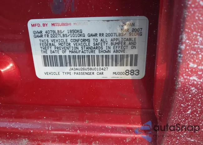 JA3AU26U58U010427: 44377857