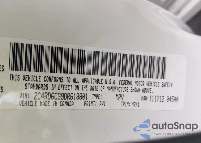 2C4RDGCG9DR618801: 44379100