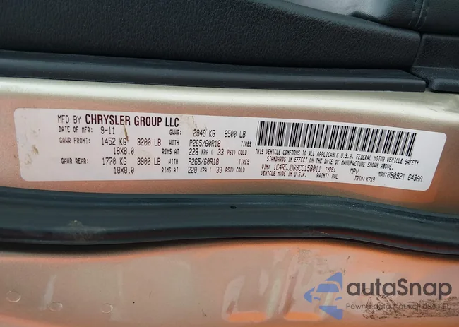 1C4RDJDG9CC158011: 44379103